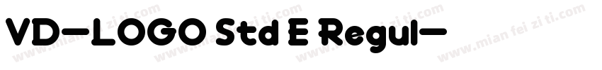 VD-LOGO Std E Regul字体转换